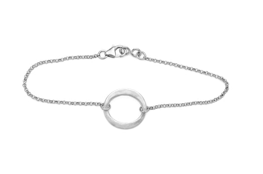 Kai Small Matte Bracelet Sterling Silver Chain